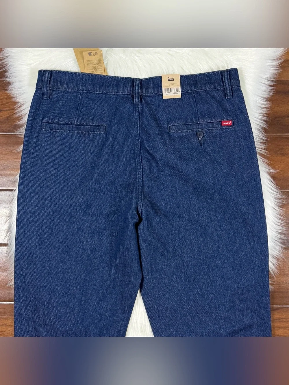 Levi's Men's Size 36 X 34 Half Past Rinse XX Chino Relaxed Straight Denim Jeans